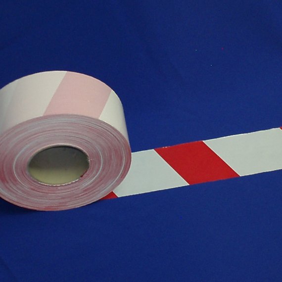 Výstražná páska červeno-bílá 75 mmx500 bm