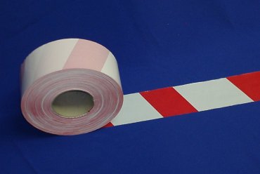 Výstražná páska červeno-bílá 75 mmx500 bm